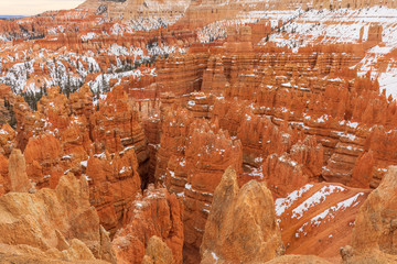 Scenic Bryce Canyon Utah in Winter