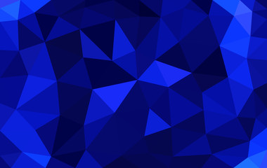 Navy blue low poly background, abstract crystal texture, polygon design vector illustration, geometric triangular pattern