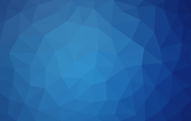 Navy blue low poly background, abstract crystal texture, polygon design vector illustration, geometric triangular pattern