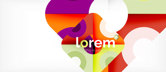 Abstract round elements composition background, organic design