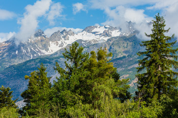 Summer Alps mountain, Switzerland