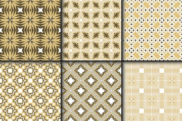 Set of Zigzag Seamless Pattern, Vector Illustration. For Interior Design, Printing, Wallpaper, Decor, Fabric, Invitation.