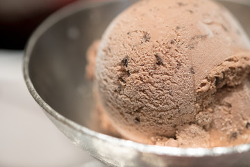 Delicious ice cream chocolate