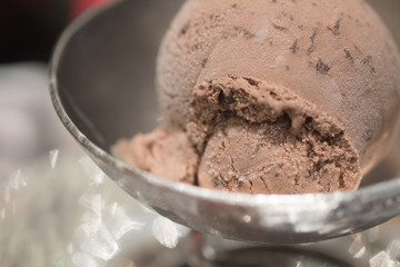 Delicious ice cream chocolate