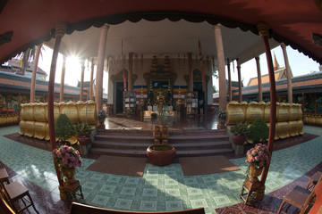 Wat Preah Prom Rath beautiful temple view in Siem Reap, Cambodia