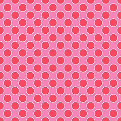 Seamless Outlined Circles & Dots Pattern