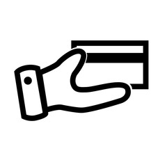 Hand Holding Credit or Debit Card