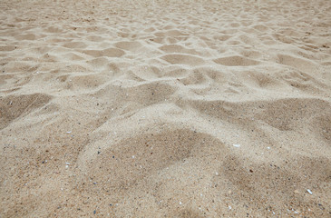 Fine beach sand in the summer sun