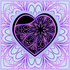 Romantic pattern with hearts for Happy Valentine's Day. Design for card, paper, party, print.