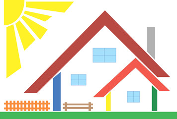 Уютный дом. Векторная иллюстрация.