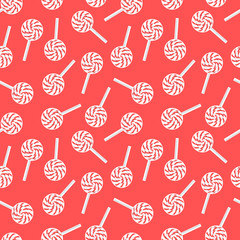Caramel seamless pattern. Vector illustration design Candy shop background