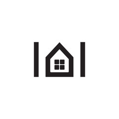 M letter Home logo design