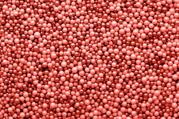 Living coral sweet sugar balls. Small ball pattern.