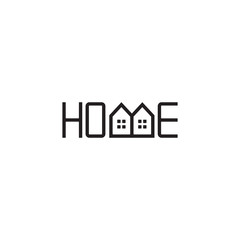 HOME logo letter design