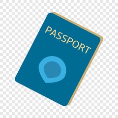 Immigrant passport icon. Flat illustration of immigrant passport vector icon for web design