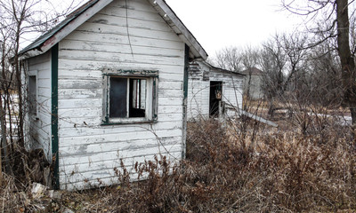 Obraz premium Old and abandoned farm buildings