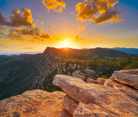 Garbi peak sunset at Calderona Sierra