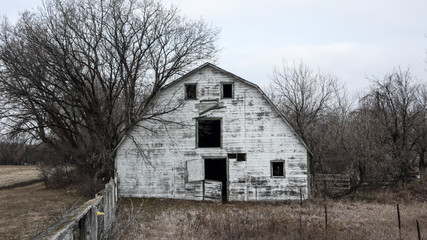 Old and abandoned farm buildings