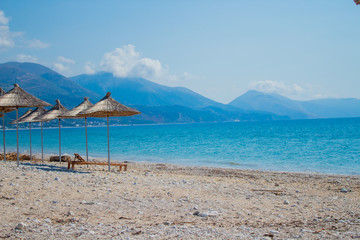 qeparo village beach located in south Albania between vlora and saranda
