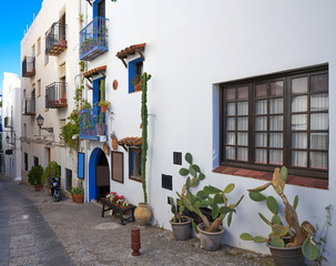 Fototapeta na wymiar Peniscola old village in Castellon of Spain