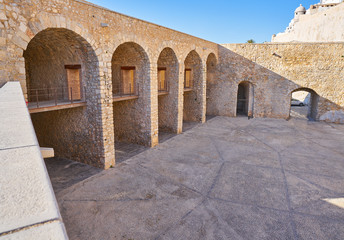 peniscola stone arch arcades in Castellon
