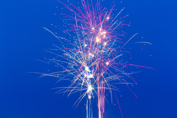 Obraz premium Happy New Year Fireworks Holiday