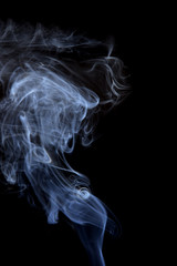 smoke on black background