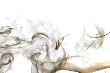abstract smoke on white background