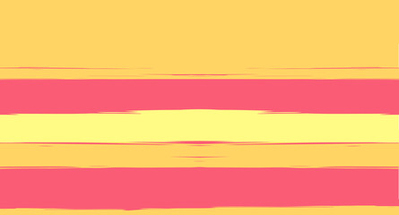 Obraz premium Orange, Brown Lines Seamless Summer Pattern, Vector Watercolor Sailor Stripes. Retro Vintage Grunge Fabric Fashion Design Horizontal Brushstrokes. Simple Painted Ink Trace, Geometric Cool Autumn Print