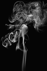 abstract smoke on black background