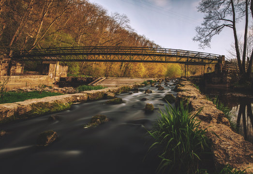 Br&uuml;cke mit Fischtreppe 