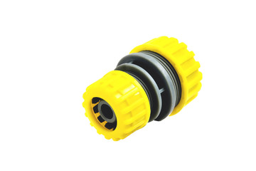 connector for hoses of different diameters white background close-up
