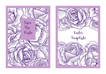 vintage vector floral composition