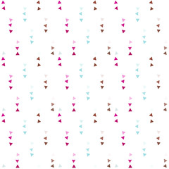 Abstract seamless pattern background with multi-colored varied triangles.