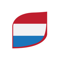 Isolated flag of Netherlands. Vector illustration design