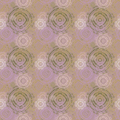 Fototapeta premium Seamless background pattern with various colored circles.