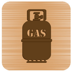 Camping gas bottle icon