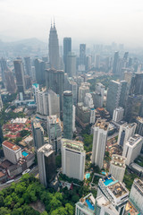 Obraz premium View of the skyscrapers of Kuala Lumpur.