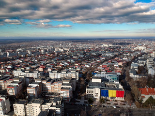 Aerial View Of Braila City Romania