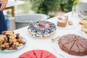 desserts at a wedding