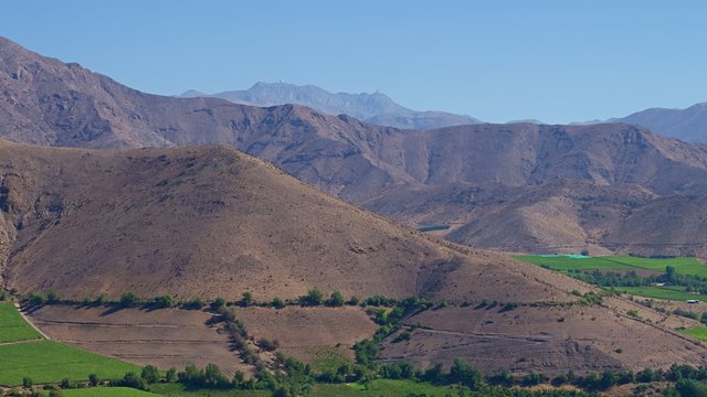 Vue sur la Vall&eacute;e d'Elqui de Vicuna