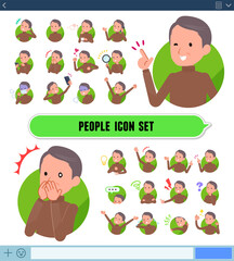 flat type high neck Middle men_icon