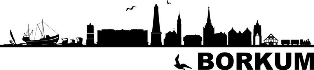 Obraz premium Borkum Skyline Cityscape