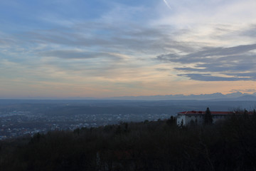 Fototapeta premium Picturesque landscape of Pyatigorsk. Resort city in the Stavropol region of the Russian Federation