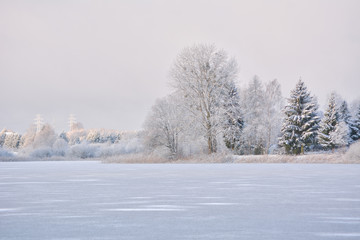 Zimowy krajobraz. Warmia, Polska © P.Ch. Fotografia