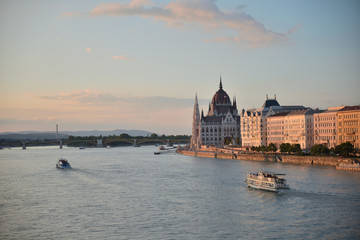 Fototapeta premium day view of the Parliament of Budapest, Hungary