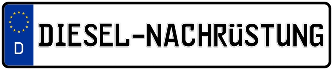 spkw72 SignPersonenKraftWagen spkw - Kennzeichen - Diesel-Nachrüstung: - Autokennzeichen / Nummernschild - (Original-Verhältnis 520 X 110 mm) - banner xxl g6942