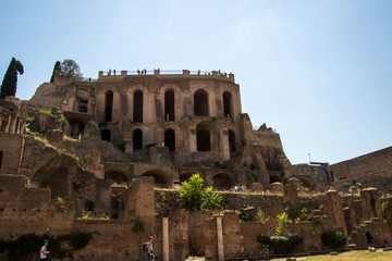 Old remains of Palatine Hill