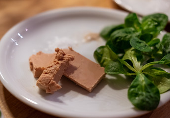 Foie Gras mit Feldsalat 