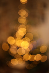 blurry christmas tree lights